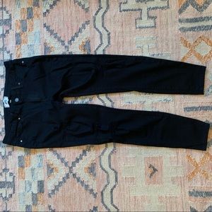 NWOT Paige verdugo black distressed skinny jeans